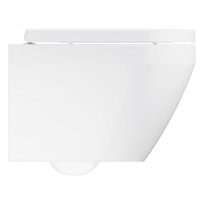 Grohe Euro Ceramic miska WC z deską wolnoopadającą wisząca bez kołnierza ze spłukiwaniem wirowym biały połysk 102509SH00
