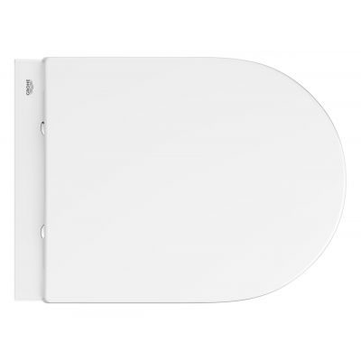 Grohe Euro Ceramic miska WC z deską wolnoopadającą wisząca bez kołnierza ze spłukiwaniem wirowym biały połysk 102509SH00