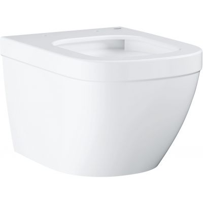 Zestaw Grohe Solido stelaż podtynkowy WC z przyciskiem Even chrom i miska WC Euro Ceramic wisząca z deską wolnoopadającą (39930000, 3920600H, 39330001)