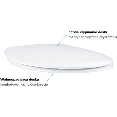 Zestaw Grohe Bau Ceramic 7 zestaw WC kompakt biały (39349000, 39436000, 39493000)