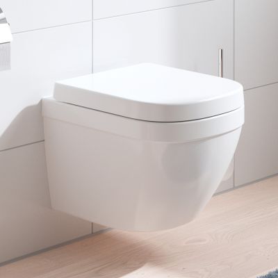 Zestaw Grohe Solido stelaż podtynkowy WC z przyciskiem Even czarny mat i miską WC Euro Ceramic wiszącą z deską wolnoopadającą (38811KF0, 39554000)