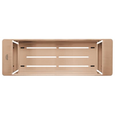Zestaw Grohe K700U zlewozmywak stalowy Brushed Warm Sunset z baterią kuchenną Minta, ociekaczem i wkładką ociekową (31574DL1, 32321DL2, 40856DL0, 40852DL0)