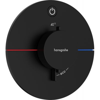 Hansgrohe ShowerSelect Comfort S bateria prysznicowa podtynkowa termostatyczna czarny mat 15553670