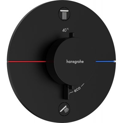 Hansgrohe ShowerSelect Comfort S bateria wannowo-prysznicowa podtynkowa termostatyczna czarny matowy 15554670