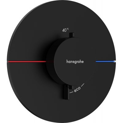 Hansgrohe ShowerSelect Comfort S bateria prysznicowa podtynkowa termostatyczna czarny mat 15559670