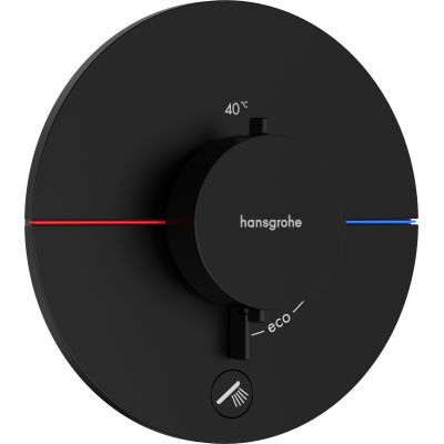 Hansgrohe ShowerSelect Comfort S bateria prysznicowa podtynkowa termostatyczna czarny matowy 15562670