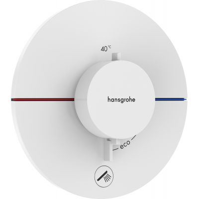 Hansgrohe ShowerSelect Comfort S bateria prysznicowa podtynkowa termostatyczna biały mat 15562700