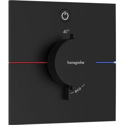 Hansgrohe ShowerSelect Comfort E bateria prysznicowa podtynkowa termostatyczna czarny mat 15571670