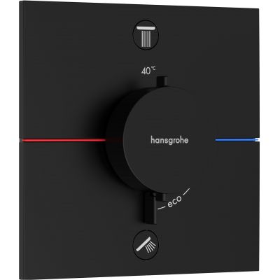 Hansgrohe ShowerSelect Comfort E bateria wannowo-prysznicowa podtynkowa termostatyczna czarny mat 15572670
