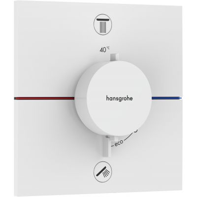 Hansgrohe ShowerSelect Comfort E bateria wannowo-prysznicowa podtynkowa termostatyczna biały mat 15572700
