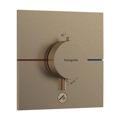 Hansgrohe ShowerSelect Comfort E bateria prysznicowa podtynkowa termostatyczna brąz szczotkowany 15575140