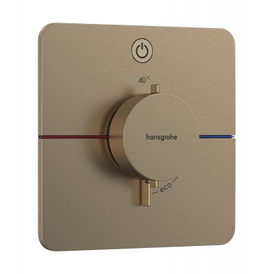 Hansgrohe ShowerSelect Comfort Q bateria prysznicowa podtynkowa termostatyczna brąz szczotkowany 15581140