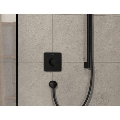 Hansgrohe ShowerSelect Comfort Q bateria prysznicowa podtynkowa termostatyczna czarny matowy 15581670