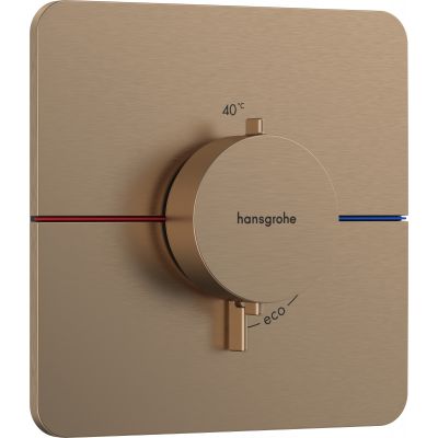 Hansgrohe ShowerSelect Comfort Q bateria prysznicowa podtynkowa termostatyczna brąz szczotkowany 15588140