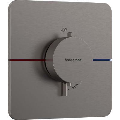 Hansgrohe ShowerSelect Comfort Q bateria prysznicowa podtynkowa termostatyczna czarny chrom szczotkowany 15588340
