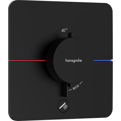 Hansgrohe ShowerSelect Comfort Q bateria prysznicowa podtynkowa termostatyczna czarny mat 15589670