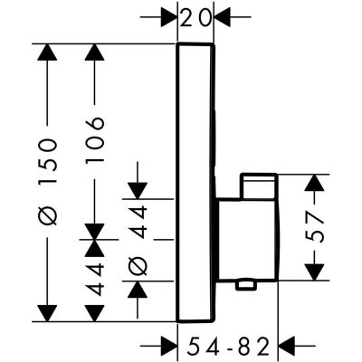 Hansgrohe ShowerSelect S bateria wannowo-prysznicowa podtynkowa czarny chrom szczotkowany 15743340