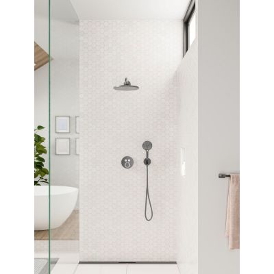 Hansgrohe ShowerSelect S bateria wannowo-prysznicowa podtynkowa czarny chrom szczotkowany 15743340