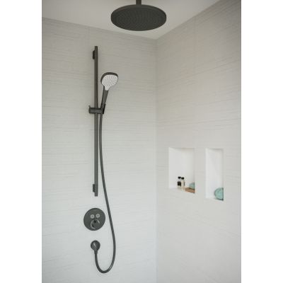 Hansgrohe ShowerSelect S bateria wannowo-prysznicowa podtynkowa czarny chrom szczotkowany 15743340