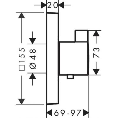 Hansgrohe ShowerSelect bateria prysznicowa podtynkowa termostatyczna czarny chrom szczotkowany 15760340