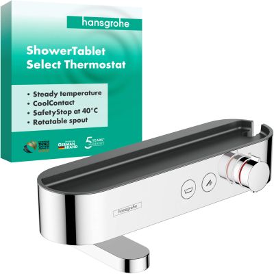 Hansgrohe ShowerTablet Select 400 bateria wannowo-prysznicowa ścienna termostatyczna chrom 24340000