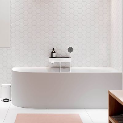 Hansgrohe ShowerTablet Select 400 bateria wannowo-prysznicowa ścienna termostatyczna biały mat 24340700