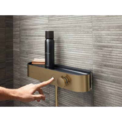 Hansgrohe ShowerTablet Select 400 bateria prysznicowa ścienna termostatyczna brąz szczotkowany 24360140