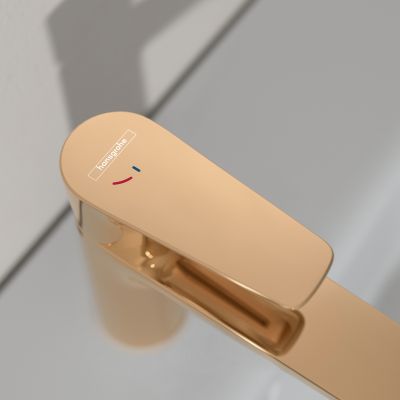 Hansgrohe Talis E bateria umywalkowa stojąca złoty optyczny polerowany 71714990