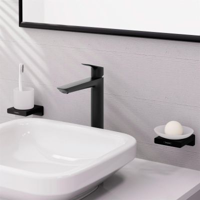 Hansgrohe Logis bateria umywalkowa stojąca czarny mat 71258670