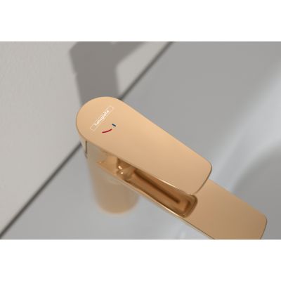 Hansgrohe Talis E bateria umywalkowa stojąca złoty optyczny polerowany 71714990