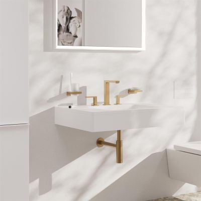 Hansgrohe Tecturis E bateria umywalkowa stojąca brąz szczotkowany 73030140