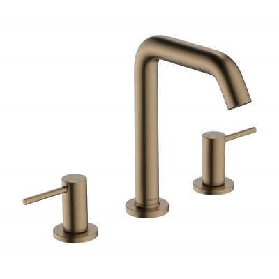 Hansgrohe Tecturis S bateria umywalkowa stojąca 3-otworowa brąz szczotkowany 73330140