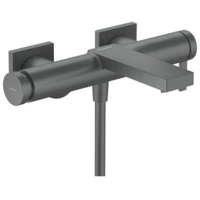 Hansgrohe Tecturis E bateria wannowo-prysznicowa ścienna czarny chrom szczotkowany 73420340