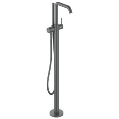 Hansgrohe Tecturis S bateria wannowo-prysznicowa wolnostojąca czarny chrom szczotkowany 73440340