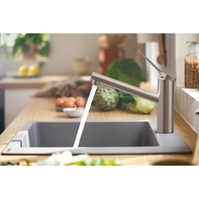 Hansgrohe Zesis M33 bateria kuchenna stojąca stal 74806800