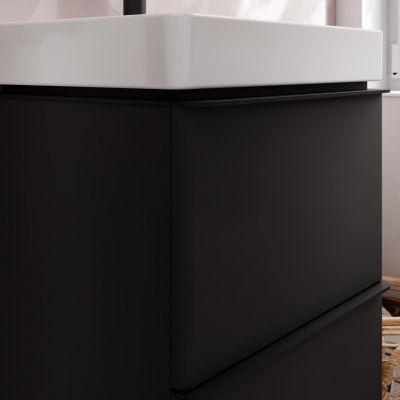 Hansgrohe Xelu Q szafka 48 cm podumywalkowa wisząca szary diament mat/czarny mat 54020670