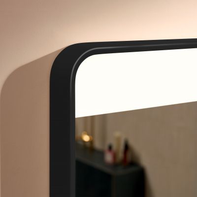 Hansgrohe Xarita Lite Q lustro 120x70 cm prostokątne z oświetleniem czarny mat 54960670