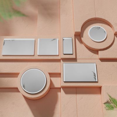 Hansgrohe Xarita Lite Q lustro 120x70 cm prostokątne z oświetleniem czarny mat 54965670