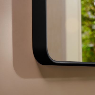 Hansgrohe Xarita Lite Q lustro 60x70 cm prostokątne z oświetleniem czarny mat 54970670