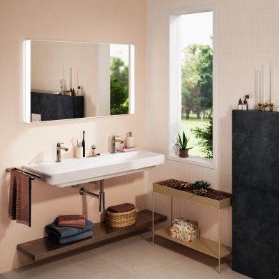 Hansgrohe Xarita Lite Q lustro 120x70 cm prostokątne z oświetleniem biały 54978700