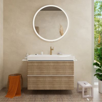 Hansgrohe Xarita Lite S lustro 90x90 cm okrągłe z oświetleniem biały 54980700