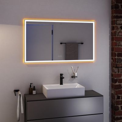 Hansgrohe Xarita E lustro 120x70 cm z oświetleniem LED biały matowy 54985700