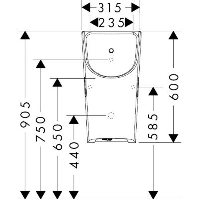 Hansgrohe EluPura Original S pisuar 62049450