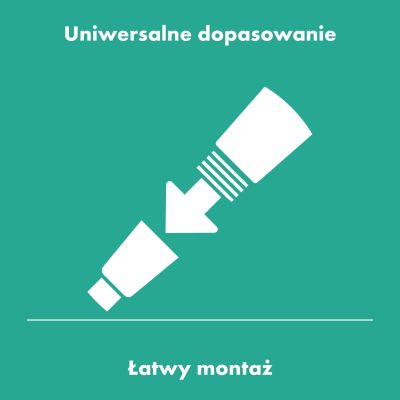 Hansgrohe Unica drążek prysznicowy 65 cm z wężem brąz szczotkowany 24404140