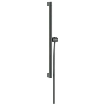 Hansgrohe Unica drążek prysznicowy 65 cm z wężem czarny chrom szczotkowany 24404340