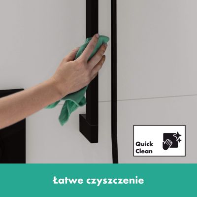 Hansgrohe Unica drążek prysznicowy 65 cm z wężem czarny mat 24404670