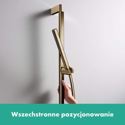 Hansgrohe Unica drążek prysznicowy 90 cm z wężem brąz szczotkowany 24405140