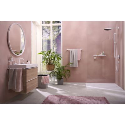 Hansgrohe Unica drążek prysznicowy 90 cm z wężem biały mat 24405700