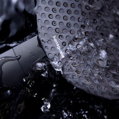 Hansgrohe Raindance Alive Q zestaw prysznicowy podtynkowy termostatyczny z deszczownicą czarny 24620670