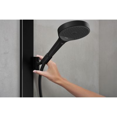 Hansgrohe Rainfinity ShowerTablet zestaw prysznicowy ścienny termostatyczny z deszczownicą czarny mat 26853670
